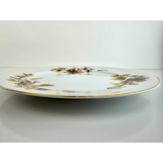 Vintage Mid Century Kyoto China “Pines” Pattern Porcelain Plates – Japan, Set of 21 For Sale - Image 13 of 16