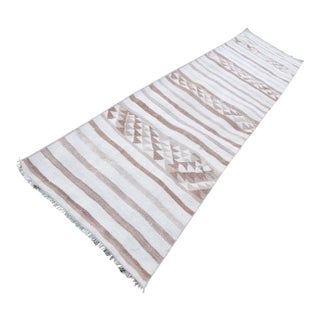 Mid Century Modern Kilim Runner For Sale