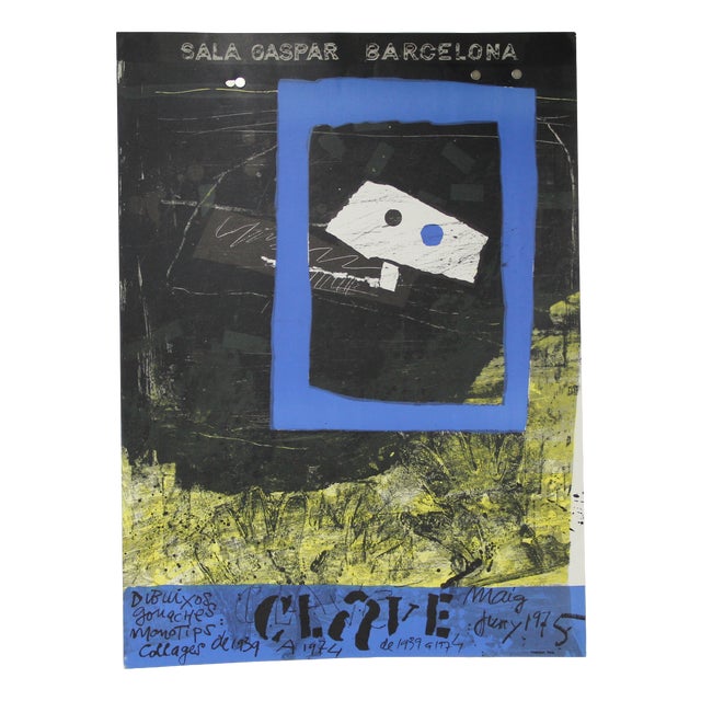 Lithographic Poster by Antoni Clavé for the Gaspar Gallery, Barcelona, 1975 For Sale