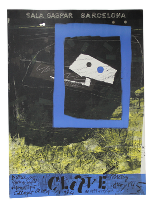 Lithographic Poster by Antoni Clavé for the Gaspar Gallery, Barcelona, 1975