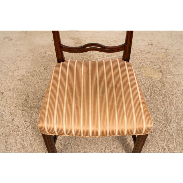 Wood Pair Early 19th C. Mahogany Ribbon Back Chairs For Sale - Image 7 of 18