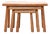Brutalist Oak Nesting Tables, 1970s, Set of 3 For Sale