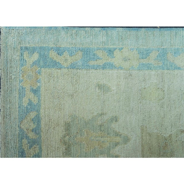 Turkish Oushak Rug 9'7" x 14'7" #19065 For Sale - Image 4 of 8