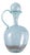 19th Century Spanish Teal Blown Glass Carafe with Stopper For Sale