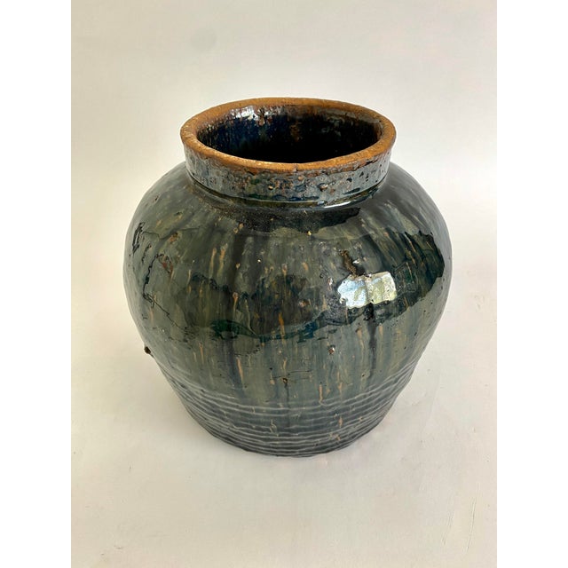 Ceramic 19th C Black Chinese Shanxi Pot For Sale - Image 7 of 7