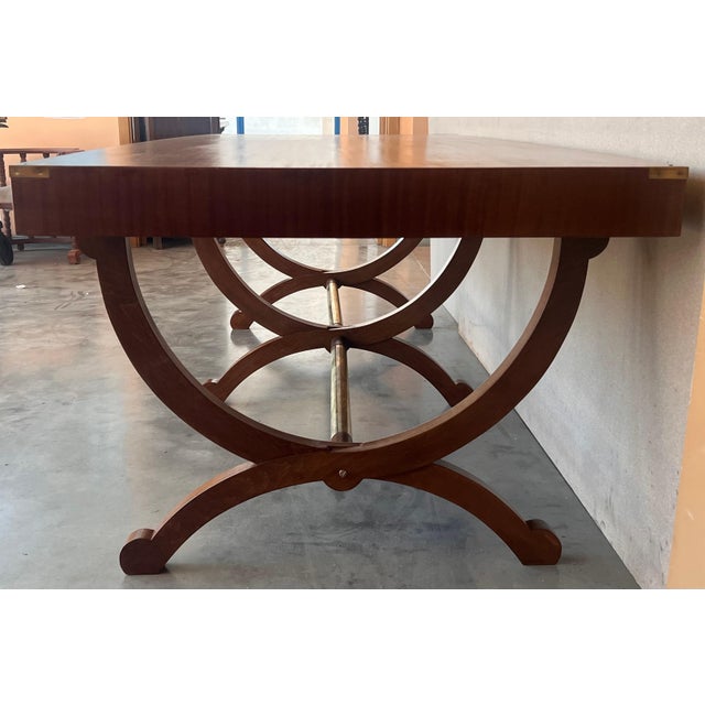 1930's Art Deco Large Dining Table or Hall Table For Sale In Miami - Image 6 of 18