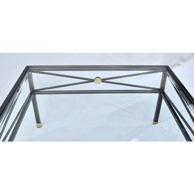 1980s Milo Baughman Design Institute of America Regency Style Cocktail Table For Sale In Philadelphia - Image 6 of 9