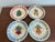 This cheerful set of 4 vintage finds Fresh Garden dinner plates brings a playful touch to any table. Each plate displays a...