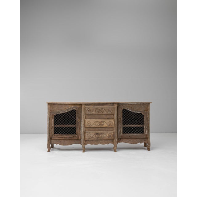 19th Century France French Provincial Red Wood Storage Cabinets & Cupboards For Sale - Image 4 of 11