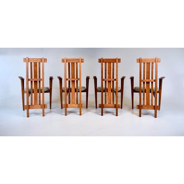 Wood Arts and Crafts Douglas Green for Green Furniture Design Armchairs For Sale - Image 7 of 15