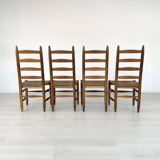 Wood French Farmhouse Dining Chairs – Set of 4 For Sale - Image 7 of 12