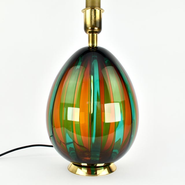 Vintage VeArt Murano Glass Table Lamp For Sale - Image 14 of 14