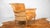 Pacific Green 'Navajo' Cognac Leather & Rattan Lounge Chair For Sale - Image 9 of 18
