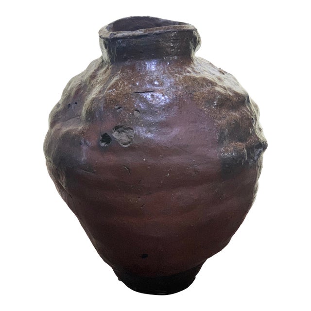 Antique Japanese Storage Jar For Sale