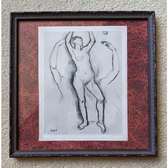 1948 "Etude De Danseuse" Engraving After Edgar Degas, Framed For Sale - Image 13 of 13