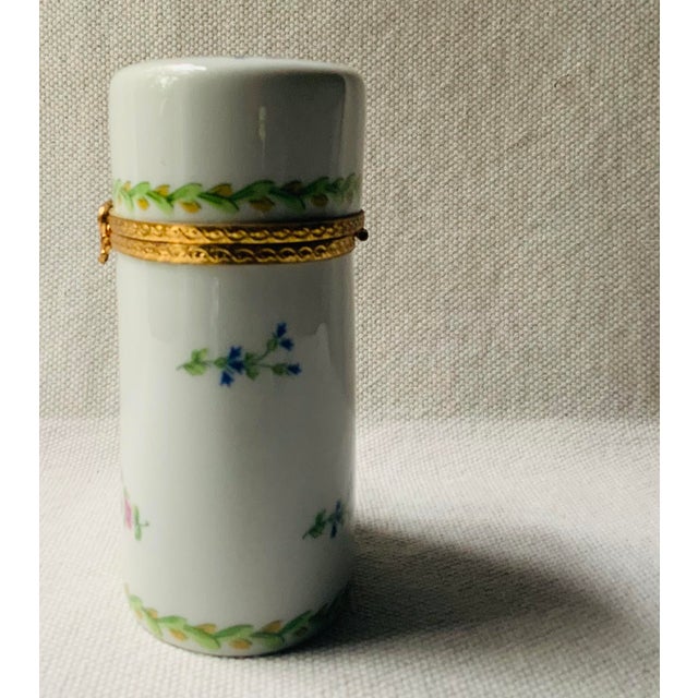 Limoges Porcelain Lidded Box With Bronze Mounts For Sale - Image 11 of 18
