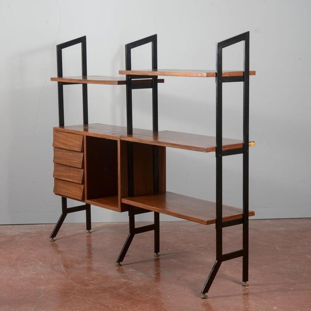 Mid-Century Modern Open Bookcase, 1960s For Sale - Image 4 of 18