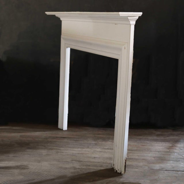 Contemporary Vintage Wooden Mantel For Sale - Image 3 of 4