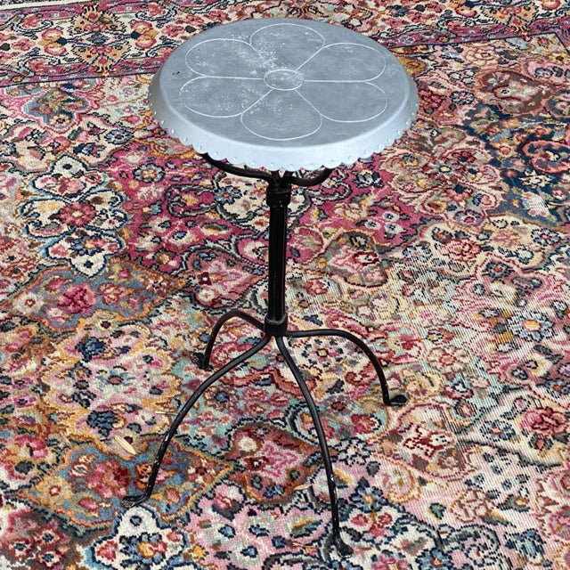 Early 20th Century Antique Wrought Iron Spider Leg Plant Stand For Sale - Image 5 of 13