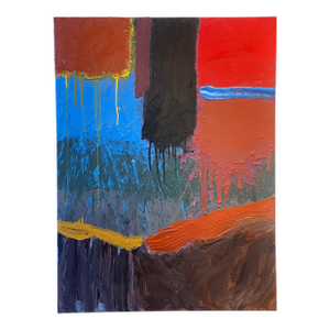 Contemporary Large Colorful Abstract Painting by Stan Edwards