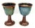 Mid-Century Modern Vintage Stoneware Wine Goblets - A Pair For Sale - Image 3 of 6