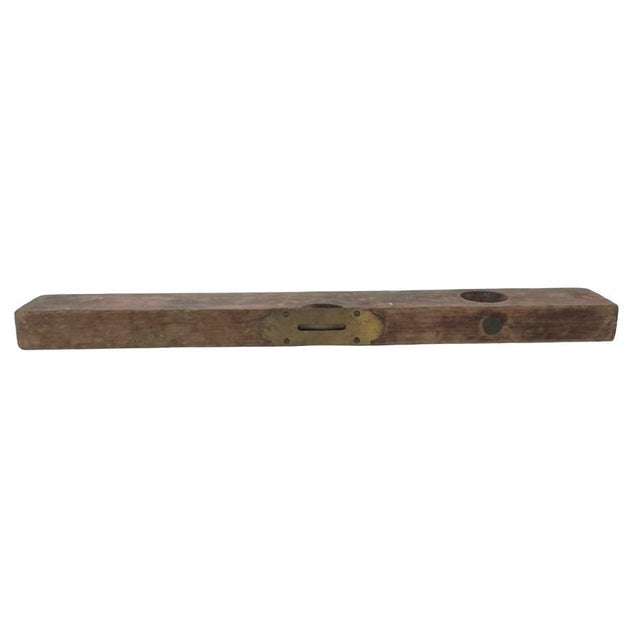 Late 19th Century Antique Late 19th Century Primitive Sargent & Co. Ny Wooden Bubble Level For Sale - Image 5 of 12