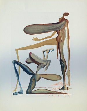 Salvador Dali, La prodigalité, Etching