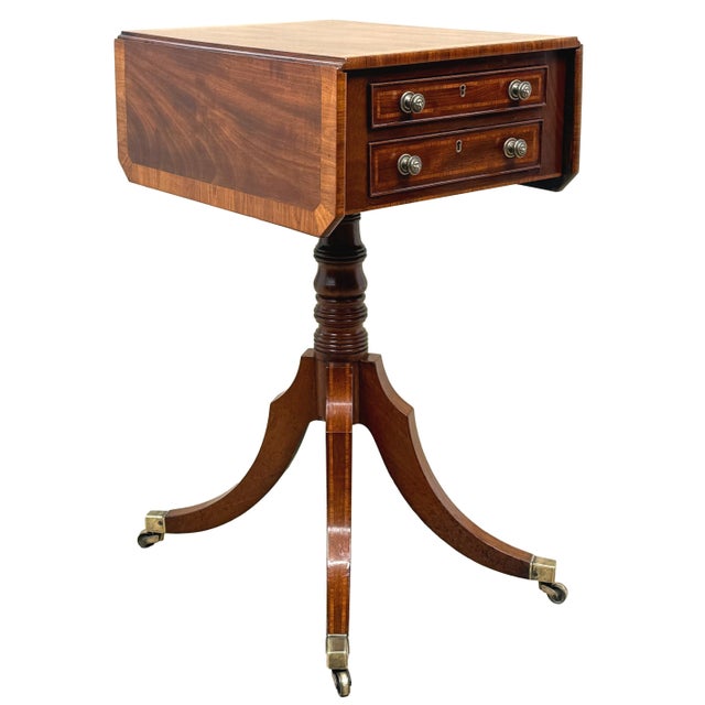 Early 19th Century Georgian Mahogany Baby Pembroke Table, 1800 For Sale - Image 5 of 15
