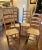 1970s Vintage Collection of Ladder-Back Chairs- Set of 4 For Sale - Image 11 of 12