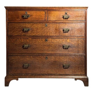 Large 19th Century English Chest of Drawers For Sale