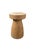 Round Teak Wood Side Table, Natural Finish, Modern Organic For Sale - Image 4 of 7
