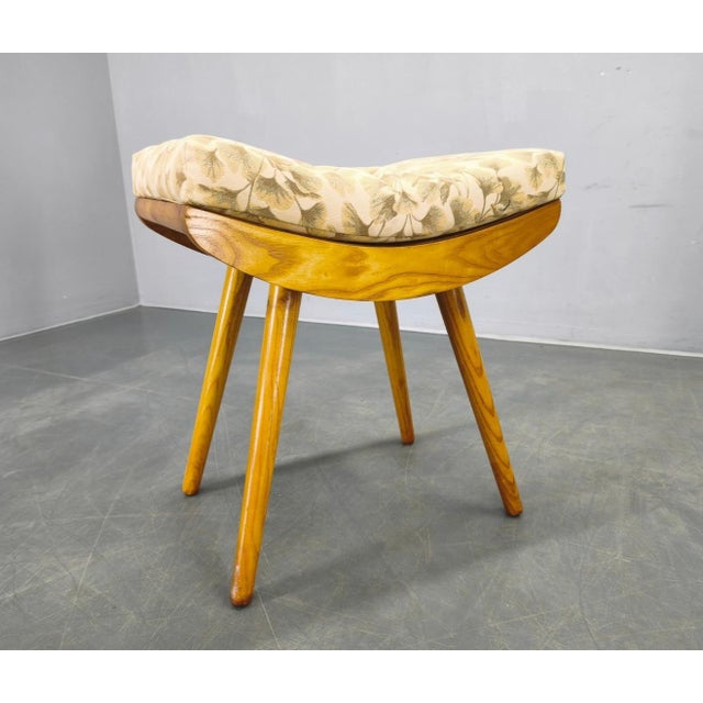 1960s Mid-Century Modern Maple Ottomans, Czechoslovakia, 1960s, Set of 2 For Sale - Image 5 of 13