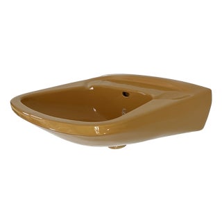 Vintage Round Mustard Sink from Keramag Keravit, 1980s For Sale