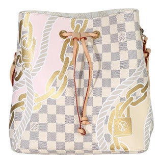 Damier Azur Canvas Nautical Ropes Neonoe MM For Sale