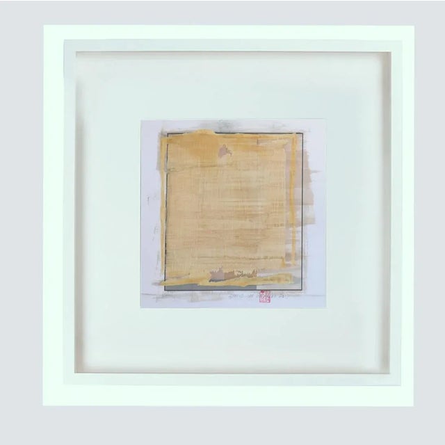 2010s Framed "Statitic 135" Painting For Sale - Image 5 of 5