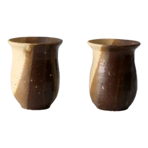 Vintage Studio Pottery Cups Pair