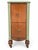 Green Antique Art Deco Vanity With Three-Panel Mirror and Matching Bench For Sale - Image 8 of 18