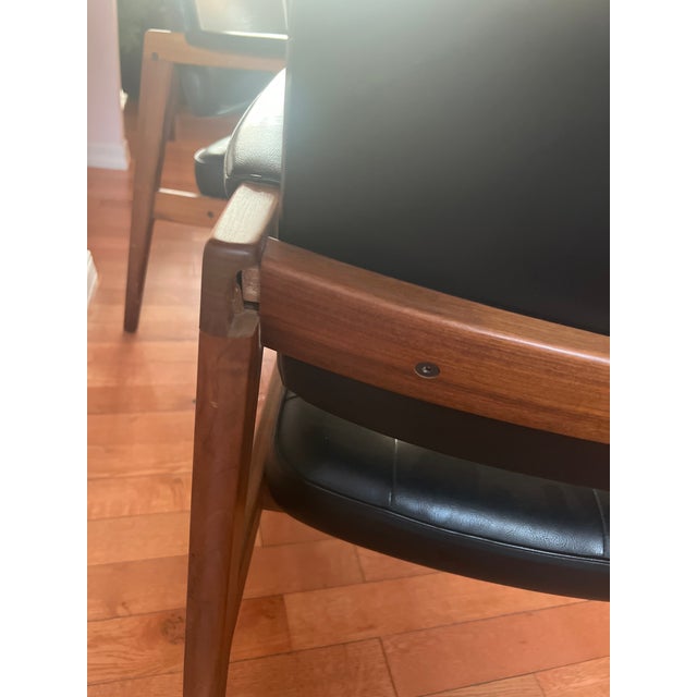 Set of 2 Mid-Century Modern Dining Chairs in Teak & Naugahyde by Svegards Markaryd, Sweden, Circa 1960's For Sale - Image 14 of 16