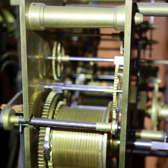 J. Caldwell Antique J. E. Caldwell & Co, Philadelphia Mahogany Tall Case Clock C1890 For Sale - Image 4 of 18