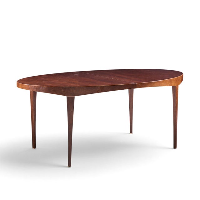 Barbara Barry for Baker Style Mahogany Expanding Dining Table With 1 Leaf For Sale In Chicago - Image 6 of 10