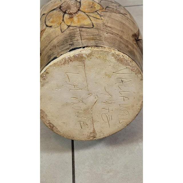 Beige Large Vase in Ceramic, 1975 For Sale - Image 8 of 14