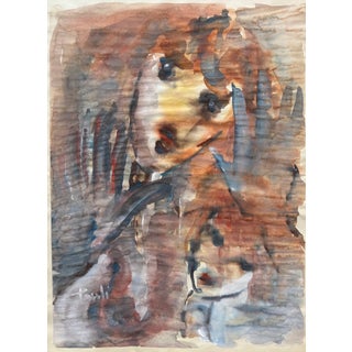 Gilbert Pauli, Beaten Children, 1997, Watercolor on Paper For Sale