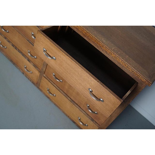 Antique French Oak Shop Cabinet, 1930s For Sale - Image 5 of 15