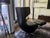 Cantoni Leather Recliner Lounge Chair and Ottoman Set in Genuine Top-Grain Leather With Stainless Steel Swivel Base For Sale - Image 10 of 12