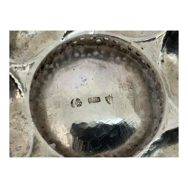 Antique German .830 Silver Six-Lobed Footed Bowl Attributed to Neresheimer Made in Germany c. 1900. Approximately 3 5/8"...