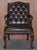 George II Gainsborough Carver Chesterfield Leather Armchair with Claw and Ball Feet For Sale - Image 3 of 18