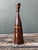 Mid-Century Modern Vintage Handcrafted Brown Pottery Bottle For Sale - Image 3 of 13