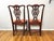 American Pair of 1930s–1940s American Mahogany Chippendale Revival Chairs With Pierced Backs For Sale - Image 3 of 9