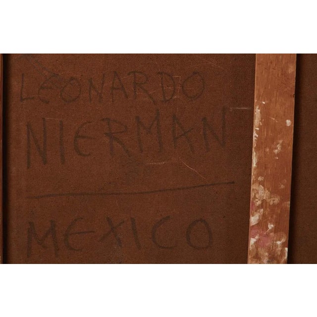 Contemporary Jungle' Large 40" x 60" Original by Leonardo Nierman, 1964, Signed & Dated For Sale - Image 3 of 11