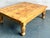 Farmhouse Vintage Boho Knotty Pine Farm Coffee Table For Sale - Image 3 of 8
